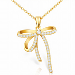 Golden Bow Necklace