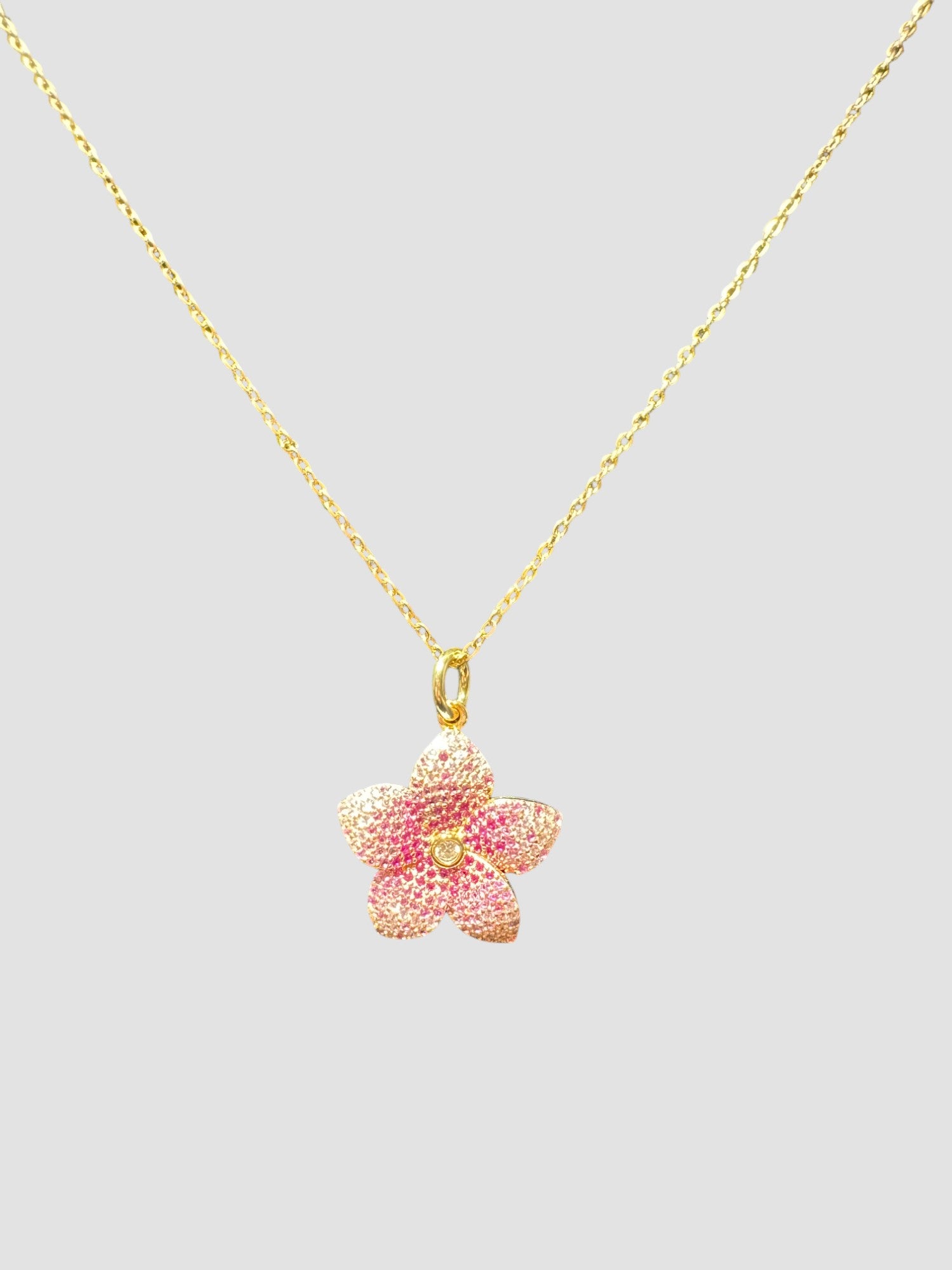 Pink Flower Necklace