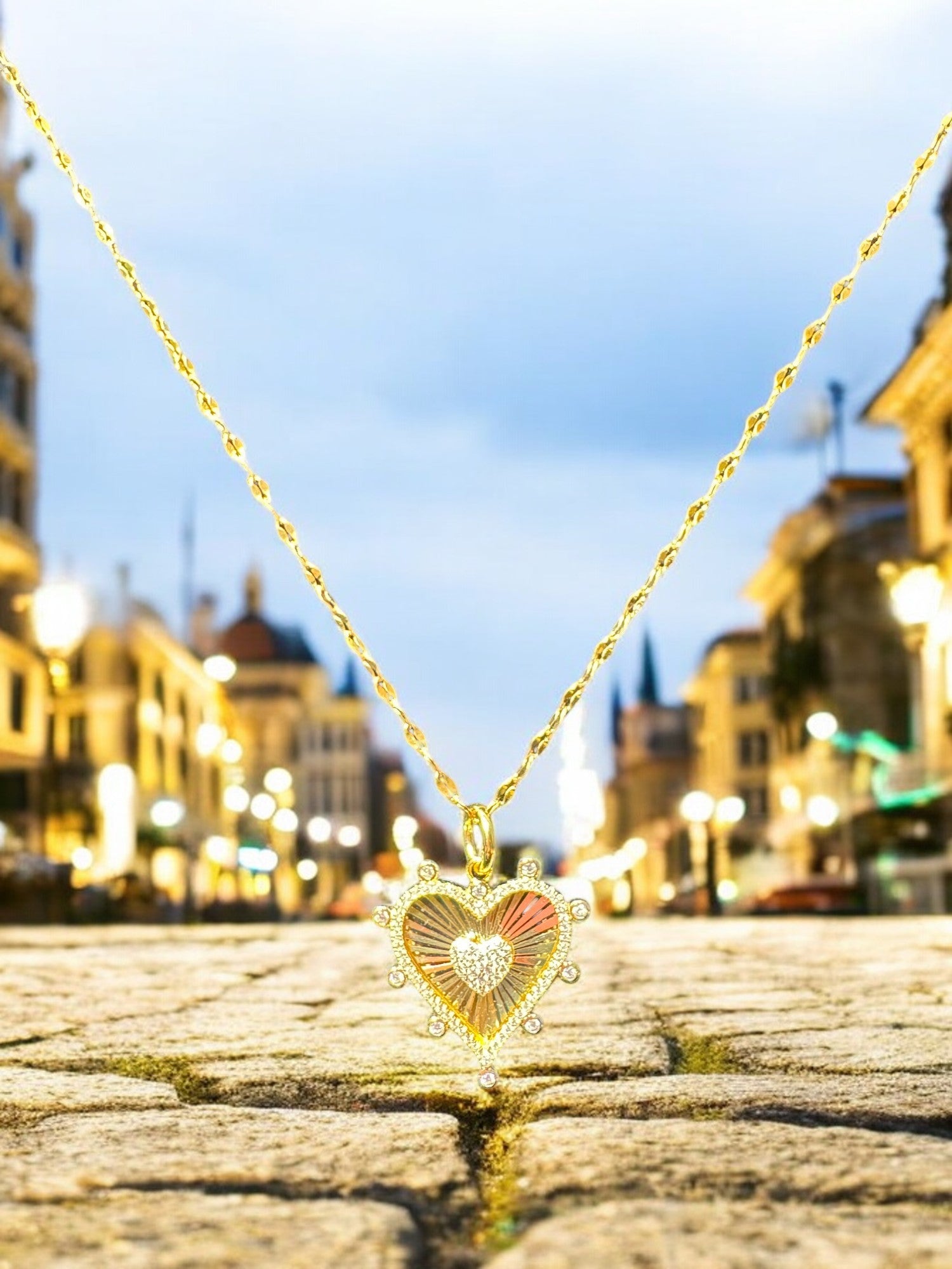 Sparkling Heart Necklace